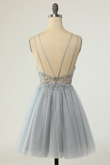 Gorgeous Grey Short Party Dress